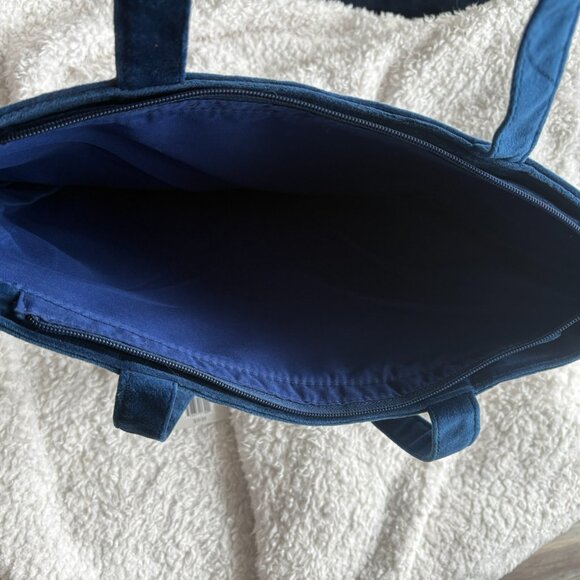 Eccolo Velvet blue bag - Picture 2 of 3